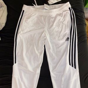 Adidas white sweatpants nwt